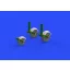 Eduard Meteor F.8 wheels for Airfix műgyanta repülő kiegészítő