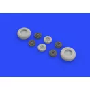 Eduard F-14A wheels for Tamiya műgyanta repülő kiegészítő