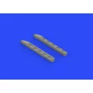 Eduard Ki-61-Id exhaust stacks for Tamiya műgyanta repülő kiegészítő