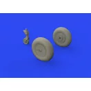 Eduard Ki-61-Id wheels for Tamiya műgyanta repülő kiegészítő