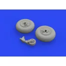 Eduard Ki-61-Id wheels for Tamiya műgyanta repülő kiegészítő