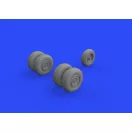 Eduard He 219 wheels for Tamiya műgyanta repülő kiegészítő