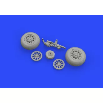   Eduard P-51D wheels for Airfix műgyanta repülő kiegészítő