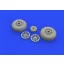 Eduard P-51D wheels diamond tread 2 for Eduard műgyanta repülő kiegészítő