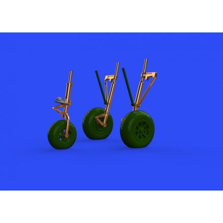 Eduard P-38F/ G undercarriage legs BRONZE (Tamiya)