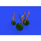 Eduard P-38F/ G undercarriage legs BRONZE (Tamiya)