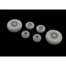 Eduard F-14D wheels for AMK műgyanta repülő kiegészítő