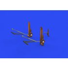 Eduard B-17F undercarriage legs BRONZE (HK Models)
