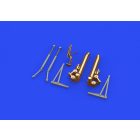 Eduard B-17F undercarriage legs BRONZE (HK Models)