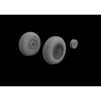   Eduard P-51B/C wheels oval tread EDUARD műgyanta repülő kiegészítő