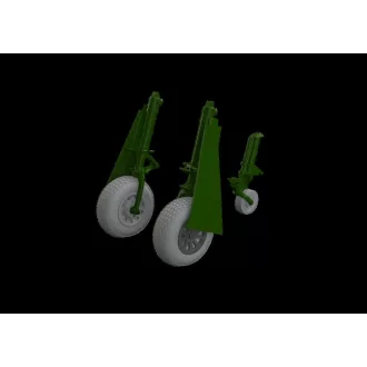   Eduard P-51B/C wheels block tread 2 EDUARD műgyanta repülő kiegészítő