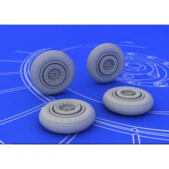   Eduard MiG-15 wheels for Eduard műgyanta repülő kiegészítő
