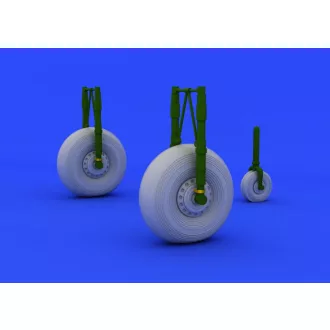   Eduard Lancaster wheels for Airfix műgyanta repülő kiegészítő