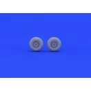 Eduard II-2 wheels for Tamiya műgyanta repülő kiegészítő