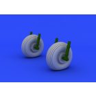 Eduard C-47 wheels (AIRFIX)