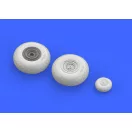 Eduard B-17G wheels for Airfix műgyanta repülő kiegészítő