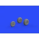 Eduard Me 262 wheels for Airfix műgyanta repülő kiegészítő