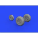 Eduard Me 262 wheels for Airfix műgyanta repülő kiegészítő