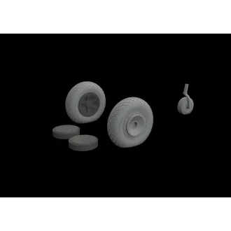   Eduard P-47D wheels for Tamiya műgyanta repülő kiegészítő