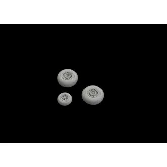   Eduard B-26 Marauder wheels for Eduard/Hasegawa műgyanta repülő kiegészítő