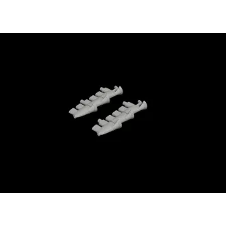   Eduard Spitfire Mk.Vc exhaust stacks for Airfix műgyanta repülő kiegészítő