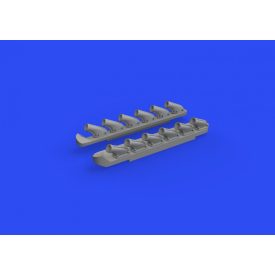 Eduard P-51B/ C exhausts stacks PRINT (Arma Hobby)