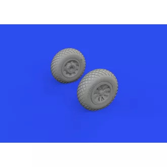   Eduard P-51B/C wheels diamond tread for ARMA HOBBY műgyanta repülő kiegészítő