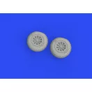 Eduard P-51B/C wheels diamond tread for ARMA HOBBY műgyanta repülő kiegészítő