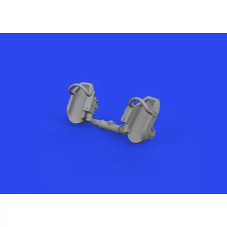 Eduard Bf 109E rudder pedals early PRINT