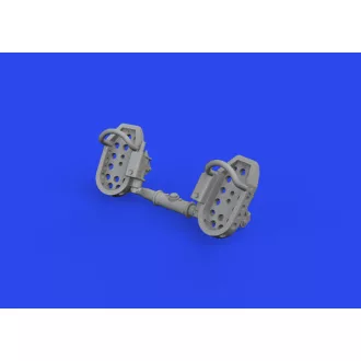 Eduard Bf 109E rudder pedals late PRINT