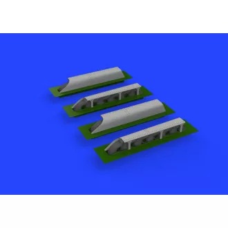 Eduard Me 410 exhaust stacks PRINT (Airfix)