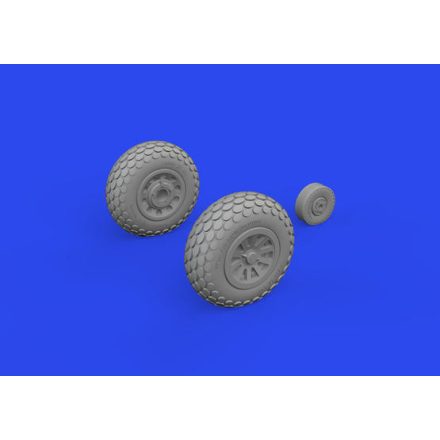 Eduard P-51D wheels oval tread (Eduard)