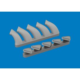 Eduard Mosquito exhaust stacks PRINT (Tamiya)