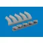 Eduard Mosquito exhaust stacks PRINT (Tamiya)