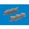 Eduard Spitfire Mk. V three-stacks exhaust rounded PRINT (Tamiya)