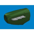 Eduard Spitfire Mk. V three-stacks exhaust rounded PRINT (Tamiya)