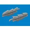 Eduard Spitfire Mk.V three-stacks exhaust fishtail PRINT TAMIYA műgyanta repülő kiegészítő