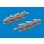 Eduard Spitfire Mk.V three-stacks exhaust fishtail PRINT TAMIYA műgyanta repülő kiegészítő