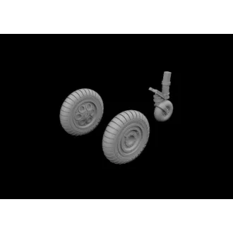   Eduard Fw 190A wheels early TAMIYA műgyanta repülő kiegészítő