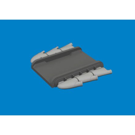 Eduard Spitfire Mk. I/II/ V three-stacks exhaust rounded PRINT (IBG)