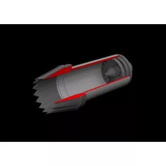   Eduard F-35C exhaust nozzle PRINT for Tamiya műgyanta repülő kiegészítő