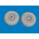 Eduard P-51D wheels block tread for Arma Hobby műgyanta repülő kiegészítő