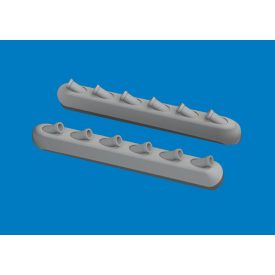 Eduard P-51D exhaust stacks w/ fairing PRINT (Arma Hobby)