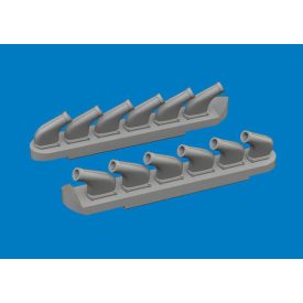 Eduard P-51D exhaust stacks PRINT (Arma Hobby)