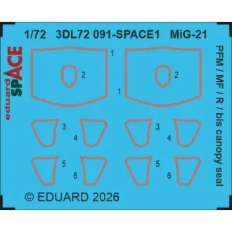   Eduard MiG-21R LööKplus for Eduard műgyanta repülő kiegészítő