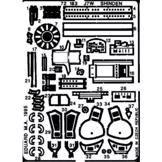 Eduard Kyushu J7W1 Shinden fotómaratás