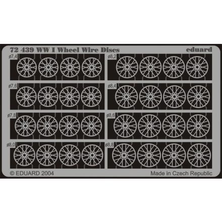 Eduard WWI Wheel Wire Discs