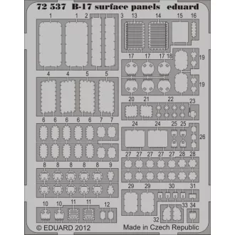 Eduard B-17 surface panels S.A. for Revell fotómaratás