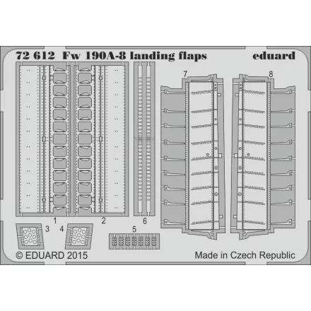 Eduard Fw 190A-8 landing flaps (Eduard)
