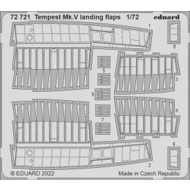 Eduard Tempest Mk. V landing flaps (Airfix)